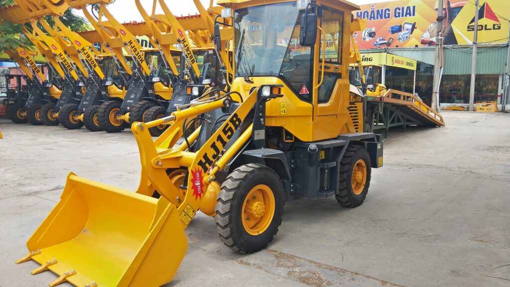 Máy xúc lật mini Hoằng Giai